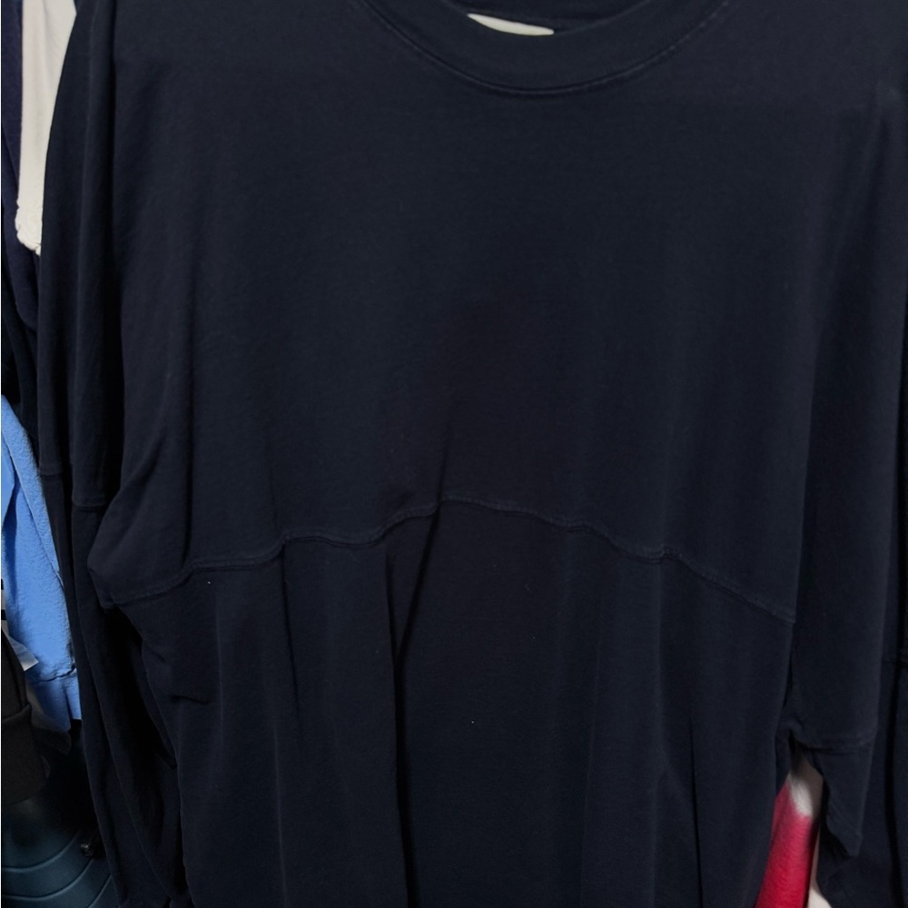 Black Long Sleeve Crewneck Top